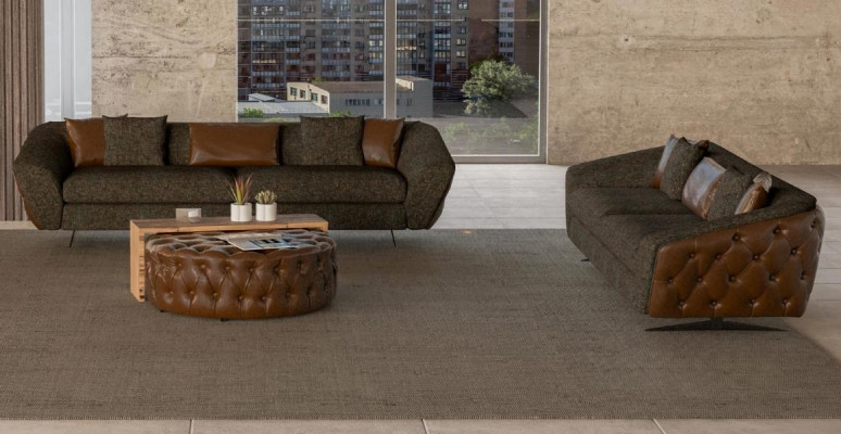 Zestaw wypoczynkowy 2x sofa w nowoczesnym stylu i miękkości dla Twojego domu