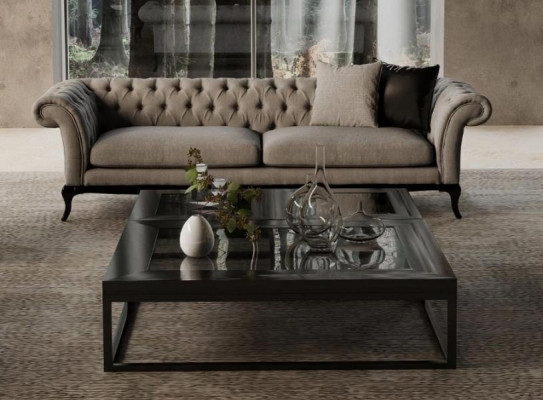 Sofa 3-osobowa w nowoczesnym stylu, piękno formy, komfort