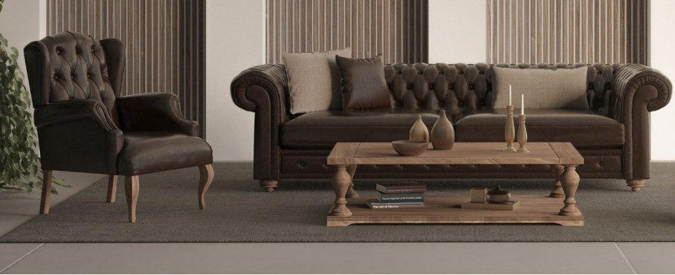Sofa z fotelem do nowoczesnego salonu komfort bez przesady