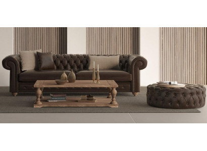 Sofa i puf do salonu w stylu i miękkości w jednym