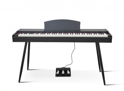 Cyfrowe pianino stage w kolorze brązowym do domu