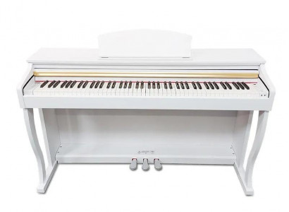 Biały cyfrowy fortepian stage fortepian błyszczący do domu