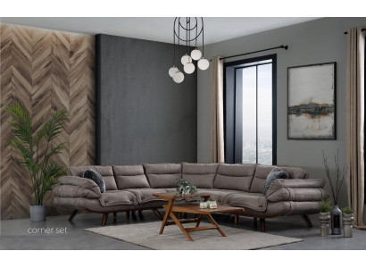 Narożnikowa kanapa sofa w kształcie litery L podkładka sofy Żywy krajobraz tkanina sofa narożnik kanapa Włókienniczy