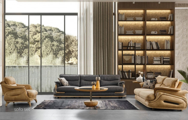 Sofa Kanapa Podkładka Sofy Trzyosobowe Luksusowe Meble Włoski Design Sofy 3-osobowe