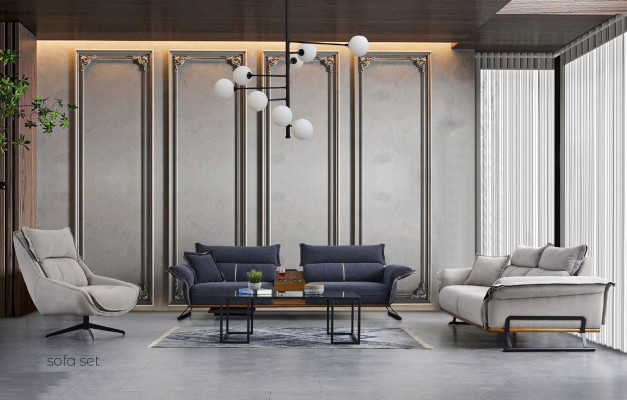 Sofa 3 miejsce do siedzenia Siedziba Nowoczesny Design Kanapy Podkładka Jednoosobowa Relaks Trzyosobowa Nowość