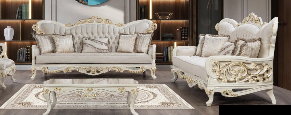 Zestaw sofowy 3+3+1+1 miejsce do siedzenia stolik kawowy Ustawić Sofa Fotel Couch Podkładka 5-częściowa