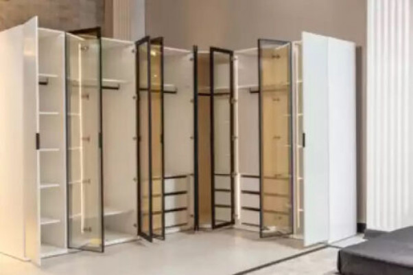 Szafa Szafa Luksusowe Drewno Szafki Meble Design Sypialnia