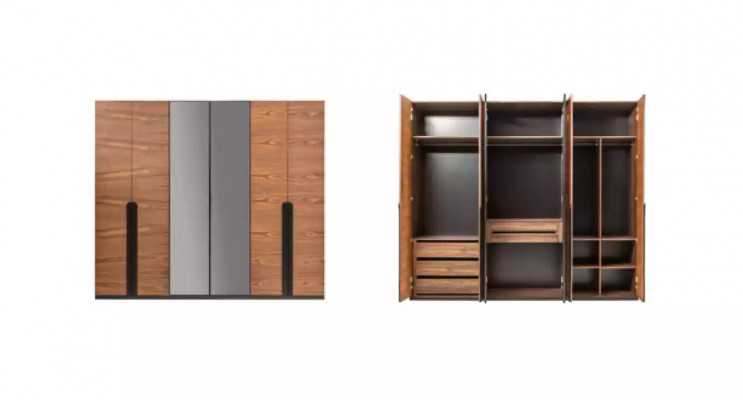 Szafa Braun Drewno Meble Design luksusowa szafa Sypialnia