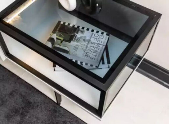 niezrównane półki pod telewizor Szafa I w minimalistycznym stylu