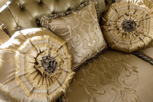 Meble Krzesła New Art Deco Design Fotel Włókienniczy Living Room Lounge Luxury Design