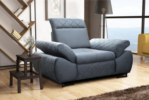 Fotel 1 miejsce do siedzenia Podkładka Sofy Lounge Club Meble Design Living Room Włókienniczy Kanapa