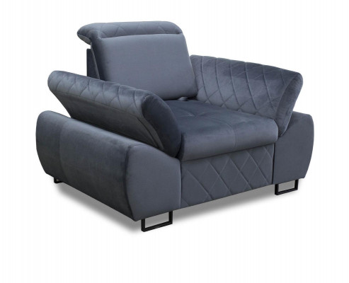 Fotel 1 miejsce do siedzenia Podkładka Sofy Lounge Club Meble Design Living Room Włókienniczy Kanapa