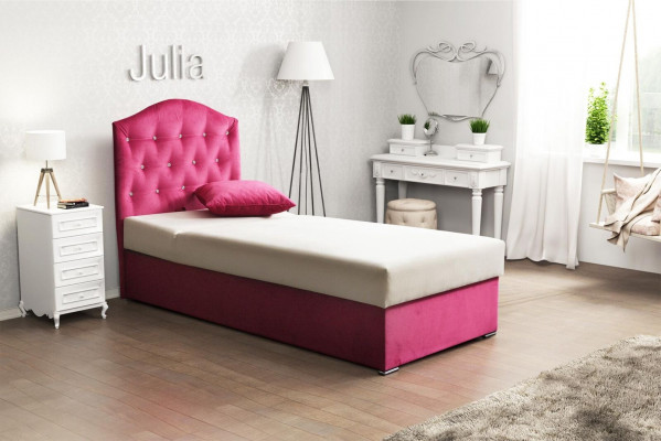 Meble 120x190 Podkładka włókiennicza łóżko Luxury Design Rama Chesterfield Single Bed
