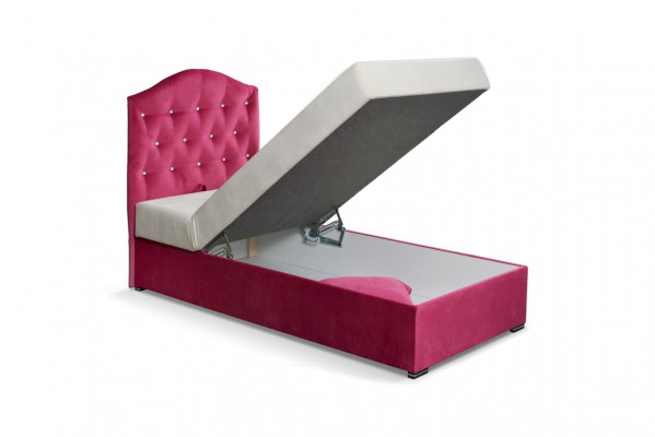 Meble 120x190 Podkładka włókiennicza łóżko Luxury Design Rama Chesterfield Single Bed