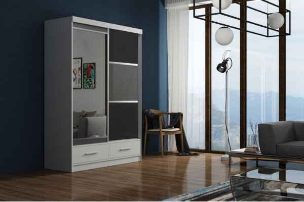 Szafa Modern Style Szafki wielofunkcyjne Półki Szafa Sypialnia Drewno