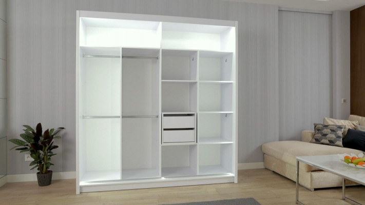 Designerskie Szafy na Wysoki Połysk Meble Living Drewno Nowe Luksusowe Sukienki Szafa