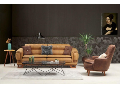 Ustawić Zestaw Sofowy Luksusowy Kompletny Zestaw Sofa 3+1 miejsce do siedzenia Fotel