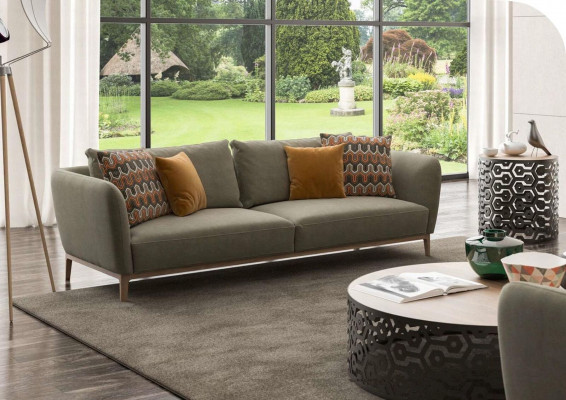 Sofa zielona nowoczesna Zestaw sofowy do salonu trzyosobowa Fotel dwuosobowa 3+2+1