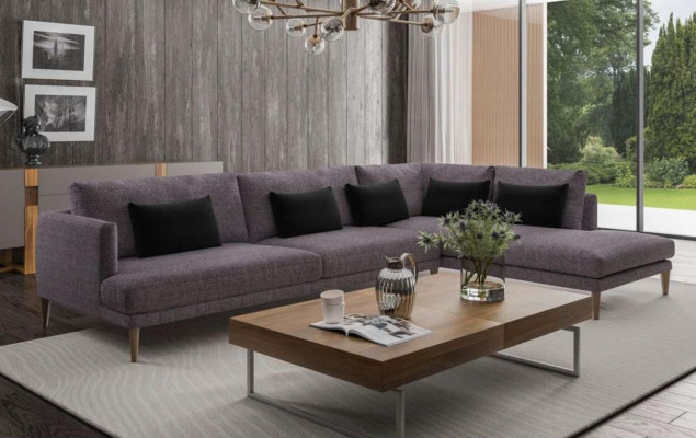 Żywy krajobraz Sofa Narożne sofy Meble tekstylne w kształcie litery L Nowoczesne umeblowanie