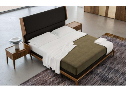 Brązowy Zestaw Sypialnia Łóżko Szafki nocne 2szt. Modern Style Luxury Meble