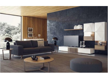 Szara sofa do salonu luksusowa trzyosobowa kanapa tapicerowana w nowoczesnym stylu Meble