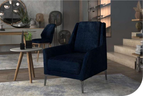 Blauer Relaks Fotel Nowoczesne jednoosobowe meble do salonu ClubFotel Nowość