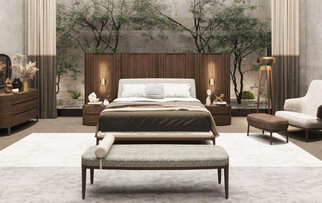 Projektant Drewno Stolik nocny Nowoczesny Design Prawdziwe drewno Sypialnia Meble