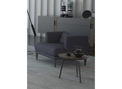 Szary, luksusowy, jednoosobowy fotel designerski Fotel RuheFotel EarsFotel Modern