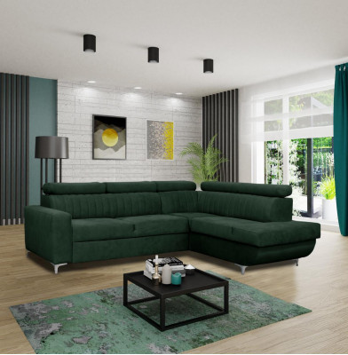Sofy L-Shape Włókienniczy Kanapa Narożnik Siedziba Sofa Salon nowoczesne Zielone Kanapy Meble