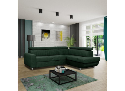 Sofy L-Shape Włókienniczy Kanapa Narożnik Siedziba Sofa Salon nowoczesne Zielone Kanapy Meble