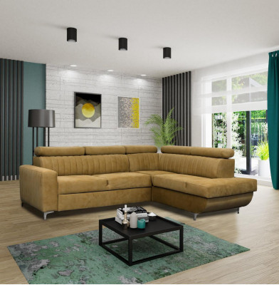 Sofy L-Shape Włókienniczy Kanapa Narożnik Siedziba Sofa Salon nowoczesne Zielone Kanapy Meble