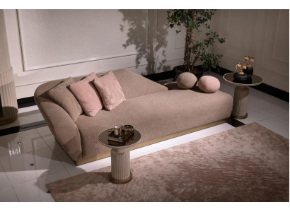 Szezlong Grupa Sofa Stoliki boczne Podkładka Materiał Nowoczesny zestaw 3-częściowy