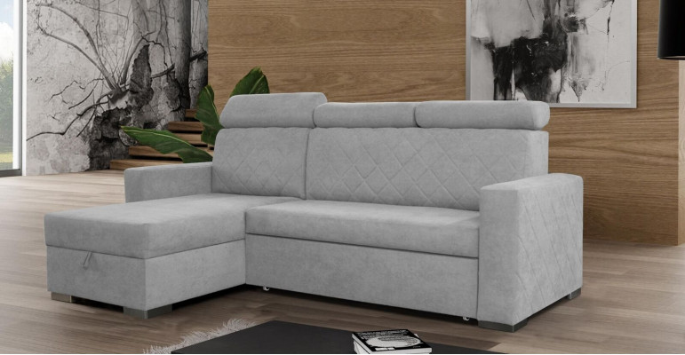 Design Couch Lounge Narożnik Modern Włókienniczy Narożnikowa kanapa L-form Żywy krajobraz Relaks Siedziba
