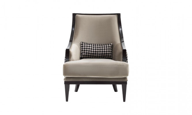 Fotel EarsFotel Single Seater miejsce do siedzenia Materiał Szary Salon Klasyczny