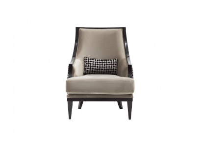 Fotel EarsFotel Single Seater miejsce do siedzenia Materiał Szary Salon Klasyczny