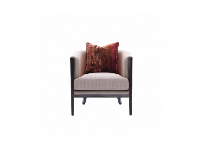 Fotel EarsFotel Material Szare miejsce siedzące CocktailFotel RelaxFotel Design