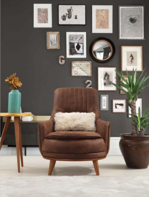 Fotel EarsFotel Design Podkładka Living Room 1Fotel sztuczna skóra miejsce siedzące
