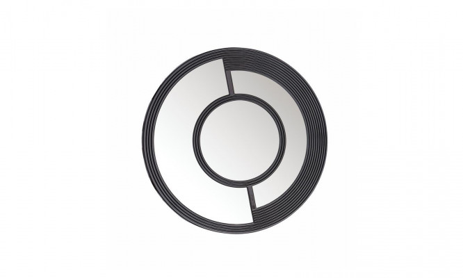 lustro ścienne Okrągły Speigel Dekoracyjny nowoczesny design do salonu Czarny