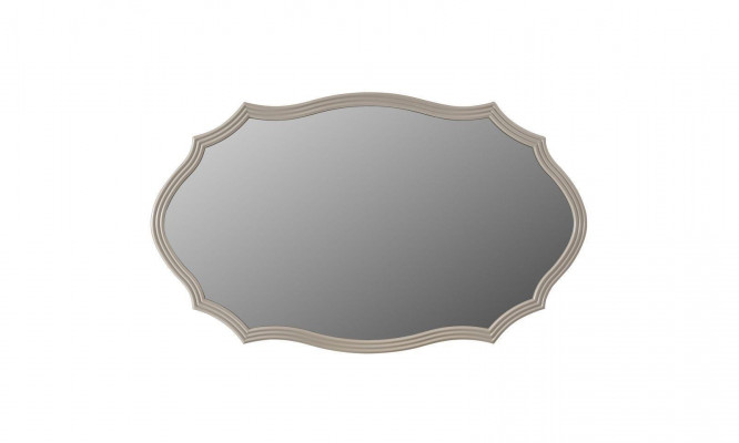 lustro ścienne Lustro Dekoracyjny Luksusowy Design Salon Beżowy 150x90 Drewno