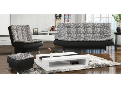 Relaks Stołek Design Couch Lounge Sofa Zestaw sofowy 3+1 miejsce do siedzenia Żywy krajobraz New