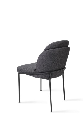 Luksusowe Szare Krzesło jadalnia Podkładka Materiał Meble New Designer Krzesła