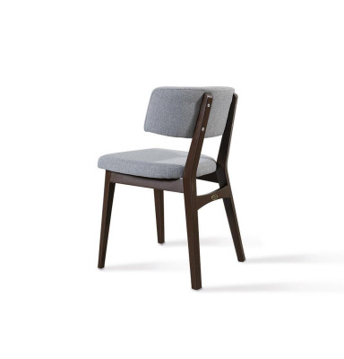 Nowoczesne drewniane krzesło szare Krzesło jadalnia Design New Designer Furniture