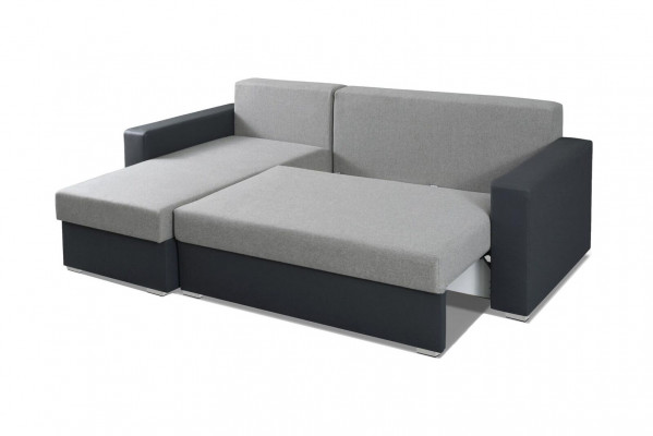 Sofa Sofy w kształcie litery L Szara kanapa Narożnik Włókienniczy Sofy do salonu Sofa rozkładana