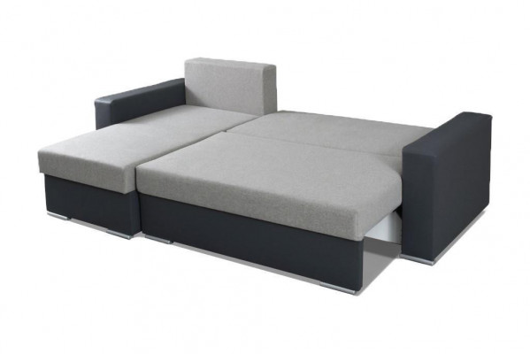Sofa Sofy w kształcie litery L Szara kanapa Narożnik Włókienniczy Sofy do salonu Sofa rozkładana