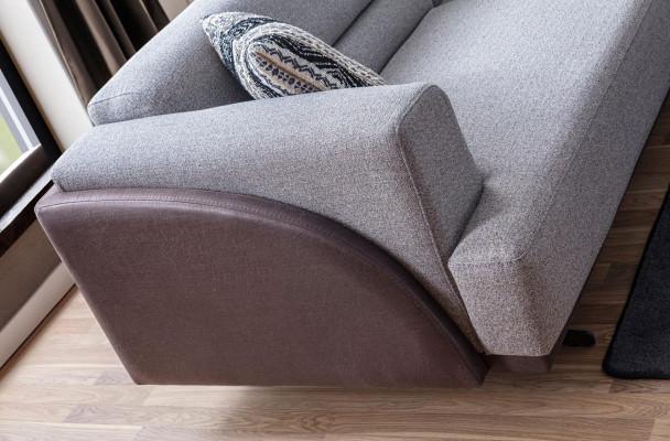 Szare Nowoczesne 3-miejsce do siedzenia Podkładka Living Room Couches Luksusowe Sofy Noble