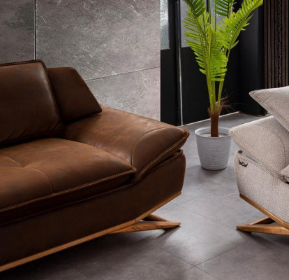Nowoczesny Brązowy Kolor 3-miejsce siedzeniae sofa I styl w zestawie nowym