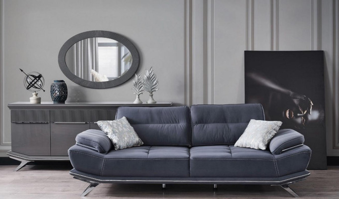 Nowoczesny Niebieski Kolor 3-miejsce siedzeniae sofa I styl w zestawie nowym