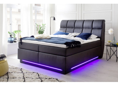 Łóżko tapicerowane Łóżko Meble tapicerowane designerskie podwójne luksusowe design 180x200cm sztuczna skóra