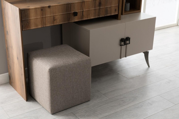 Nowoczesna Sypialnia Drewno Toaletka z Lustro Designer Luxury Meble