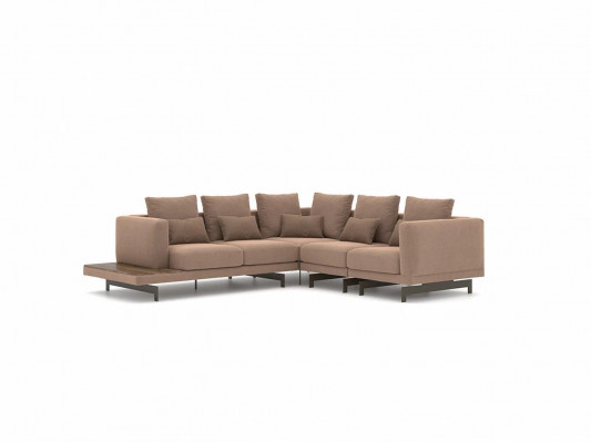 Designerski zestaw do salonu kanapa kanapa w kształcie litery L z umeblowaniem stolika kawowego